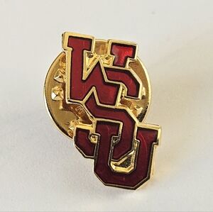 *SOLD* WSU Wazzu Washington State Cougars Enamel Pin Pinback NCAA